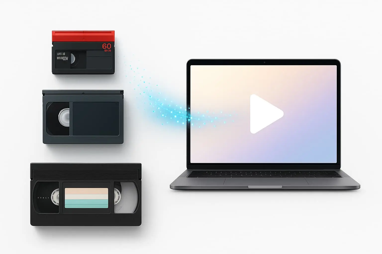VHS, VHS-C, Mini DV კასეტების გაციფრულების ბანერი